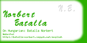 norbert batalla business card